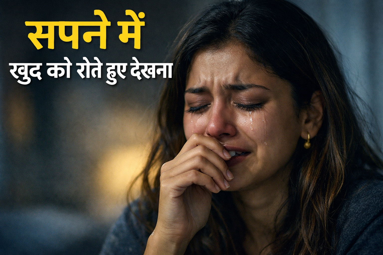 sapane mein khud ko rote hue dekhana