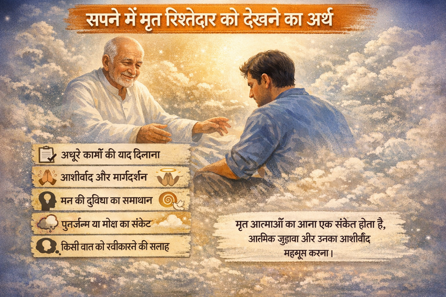 सपने में मृत रिश्तेदार को देखना गहरे अर्थ वाला सपना | sapane mein mrt rishtedaar ko dekhana