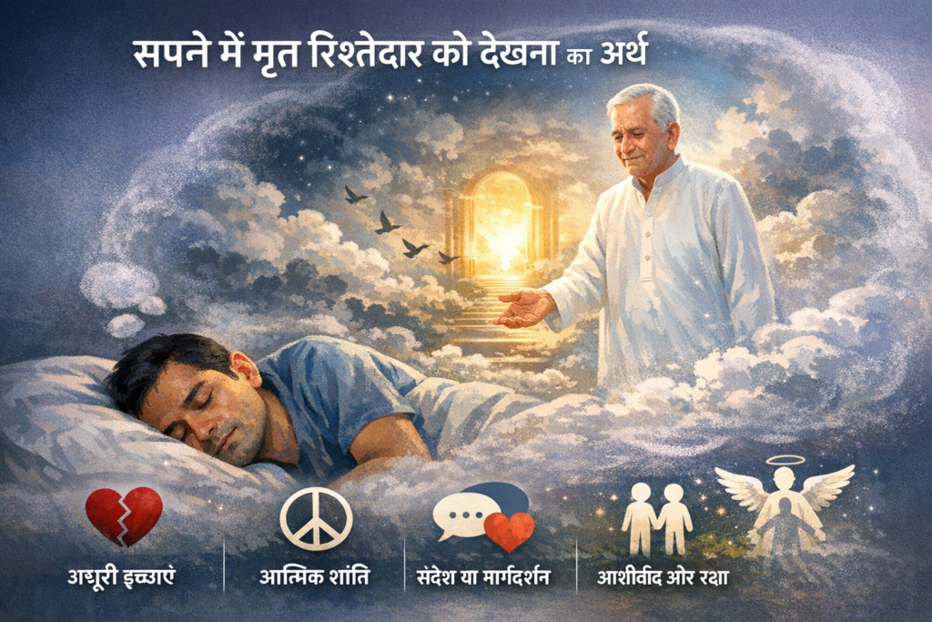 सपने में मृत रिश्तेदार को देखना गहरे अर्थ वाला सपना | sapane mein mrt rishtedaar ko dekhana