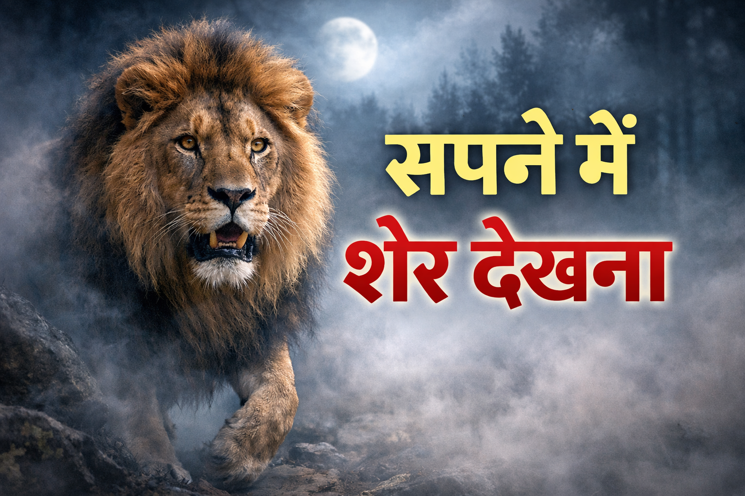 sapne me sher dekhna | सपने में शेर देखना अर्थ, संकेत और रहस्य