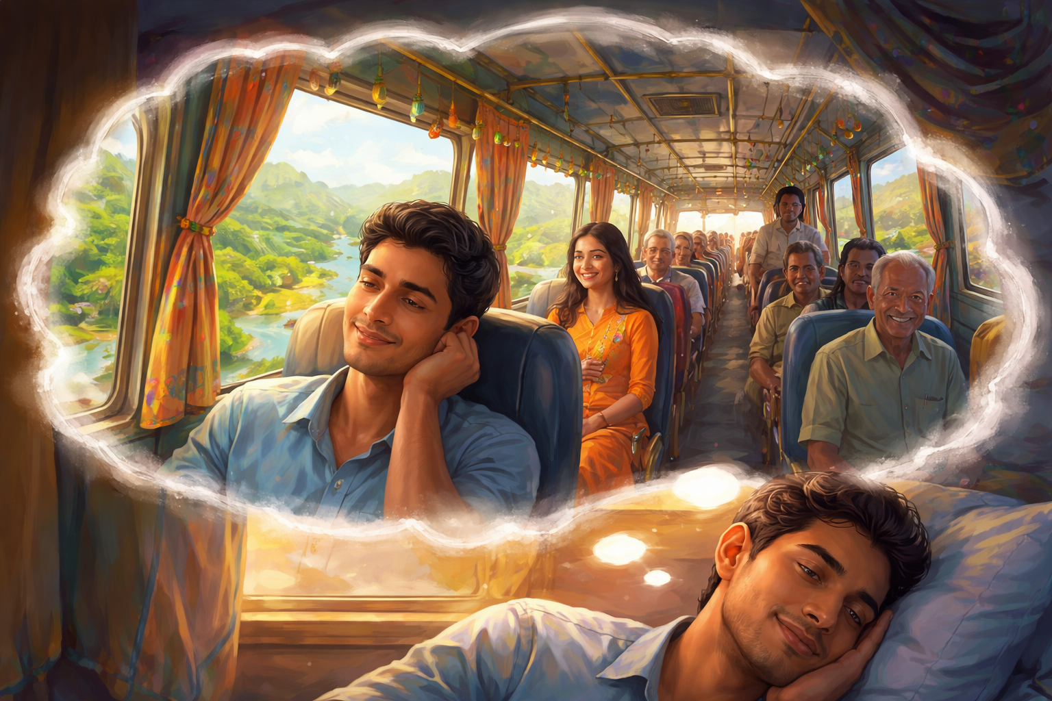 sapne me bus me safar karna | अर्थ, संकेत और जीवन से जुड़ी संपूर्ण व्याख्या