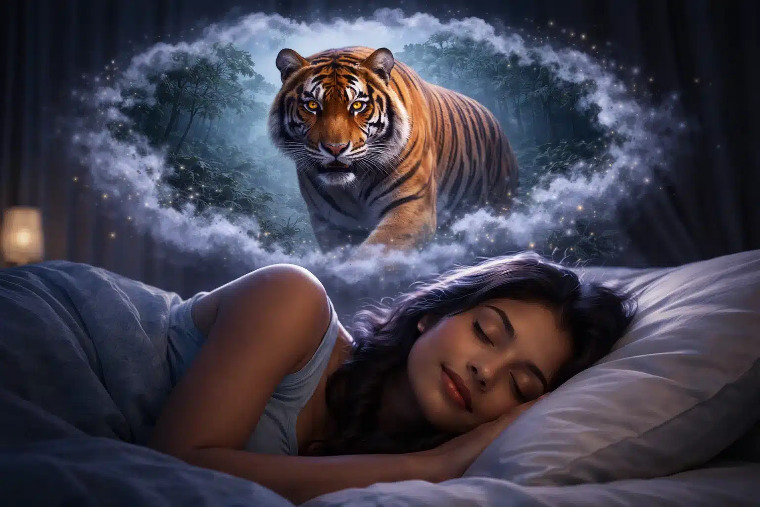 sapne me tiger dekhna)