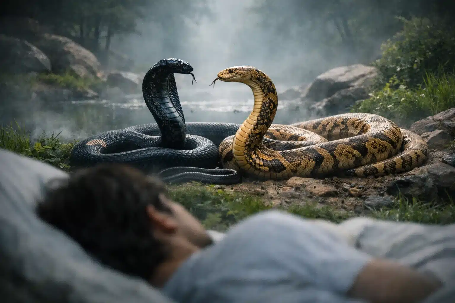 सपने में दो सांप को देखना